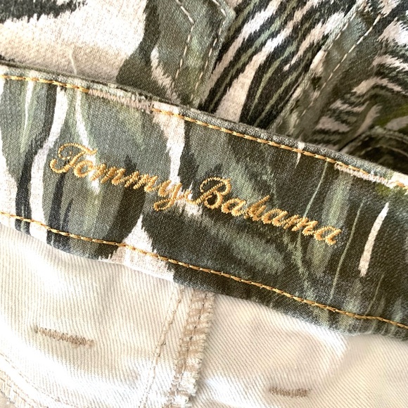 Tommy Bahama Safari Bliss high-rise ankle green leaf jeans size 0/28 - Picture 9 of 11